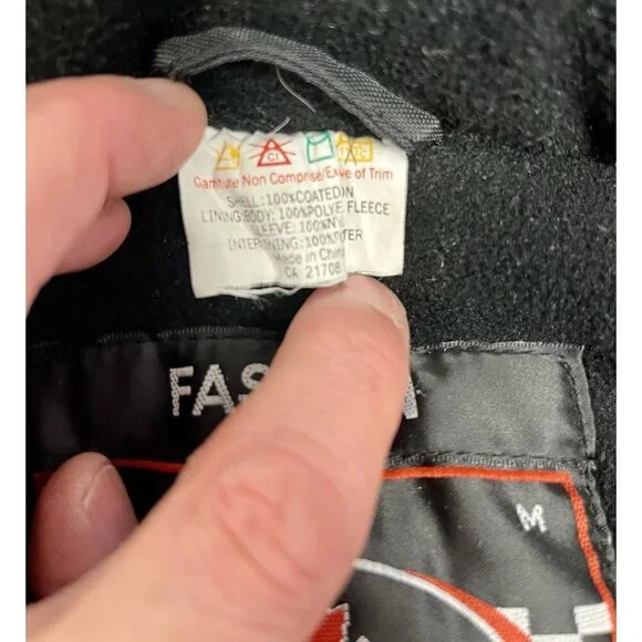 VTG Choko Men’s Snowmobile Bomber Jacket M Black Insulated Powersports 🤍 - Picture 12 of 14